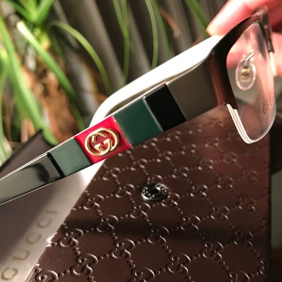 Gucci Other - Authentic Gucci 53m Acetate Metal logo optical gls